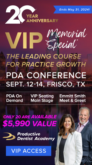20 Year Anniversary Productive Dentist Academy Conference - The Nation's Leading Course on dental Practice Growth